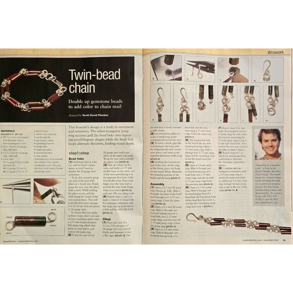 Bead And Button Magazine December 2007 Stitch A Dazzling Crystal Necklace - Picture 13 of 16